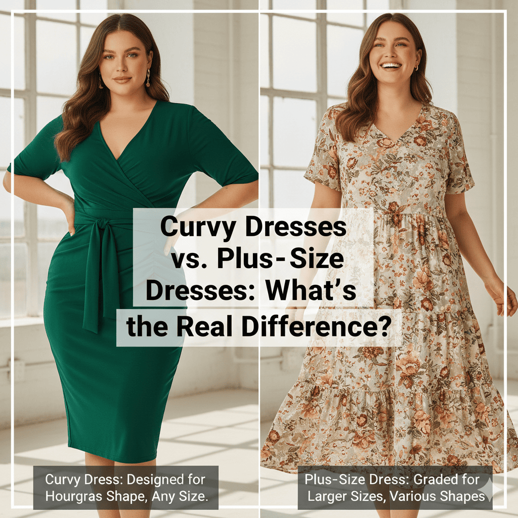 Curvy Dresses vs. Plus-Size Dresses