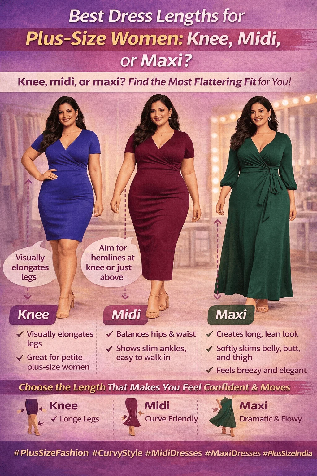 Best Dress Lengths for Plus-Size Women