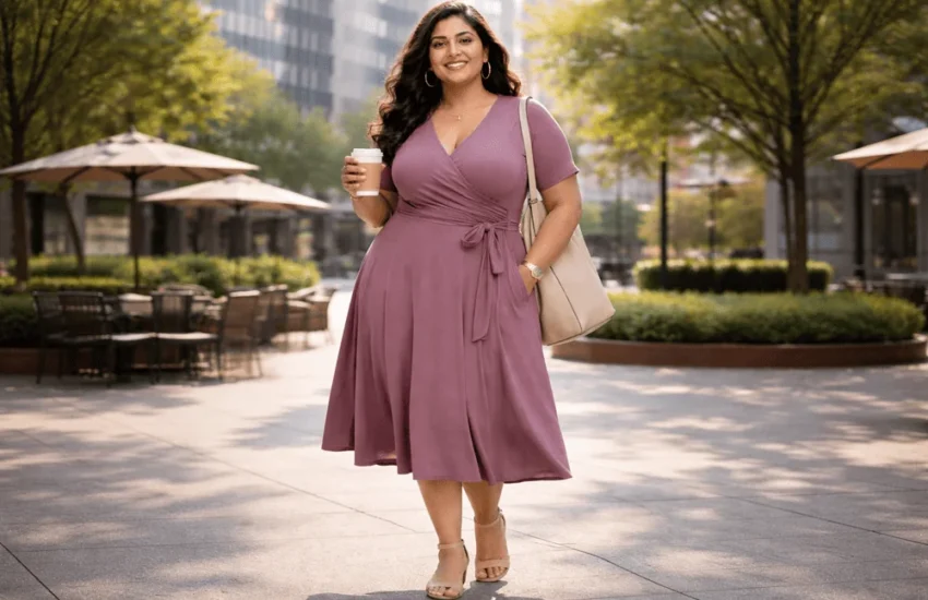 Choose plus-size dresses that stay comfortable