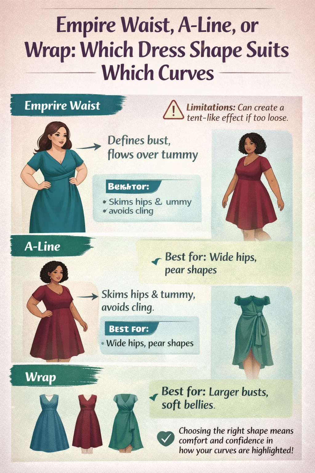 Which Dress Shape Suits Which Curves