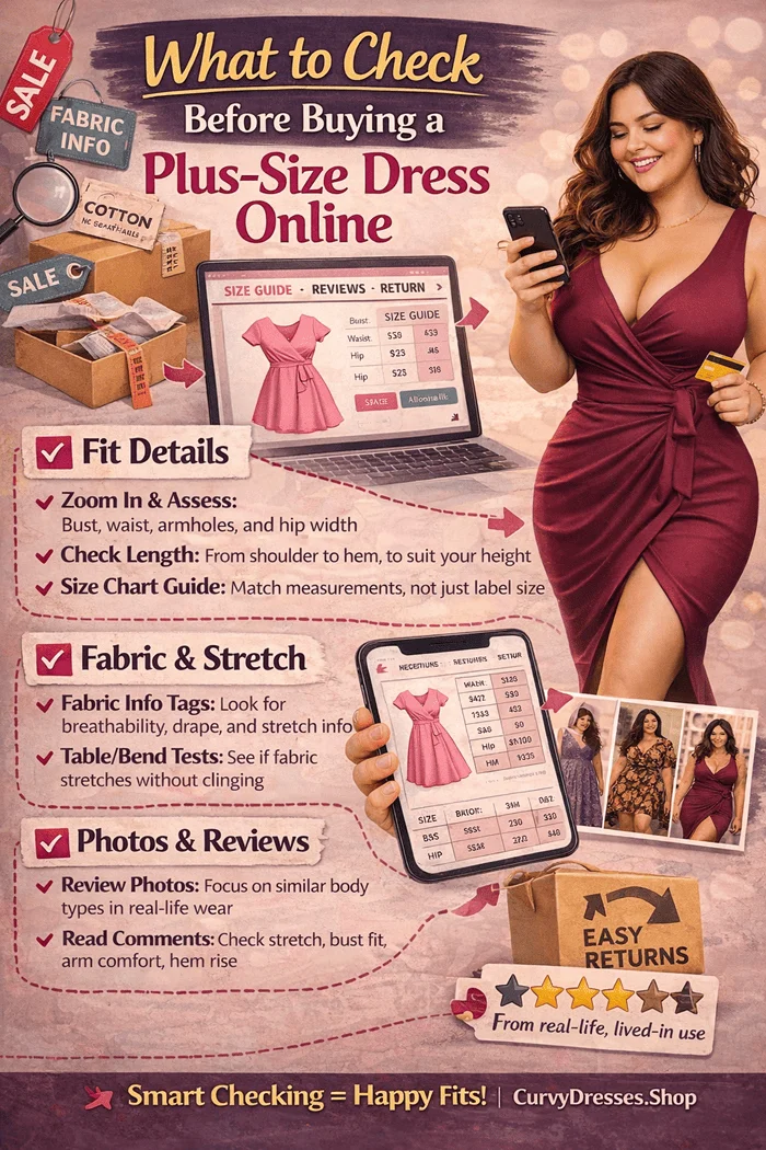 What to Check Before Buying a Plus-Size Dress Online